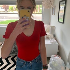 Express Tops - Red shirt EXPRESS Express Tops - Red shirt EXPRESS